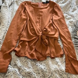 Forever 21 Contemporary Burnt Orange Dress Shirt